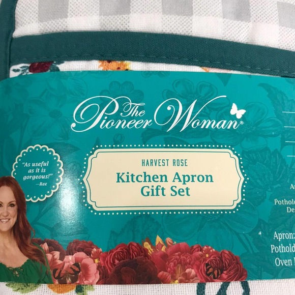 Pioneer Woman Harvest Rose Apron set - Picture 2 of 5